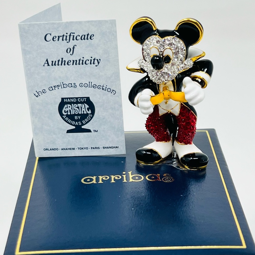 Disney Arribas Brothers Sm. Neat and Pretty Mickey Mouse Swarovski Figurine